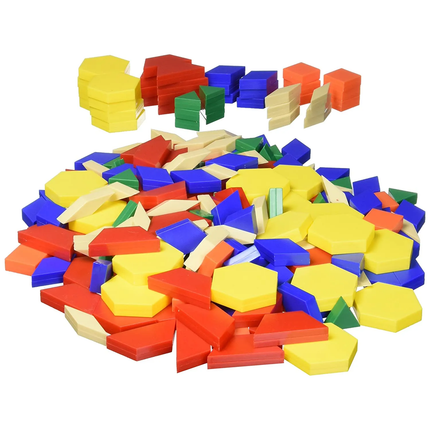 Plastic Pattern Blocks - Pack of 250