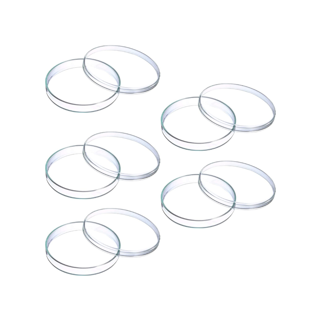 Set of 5 Heavy Duty Plastic Petri Dish