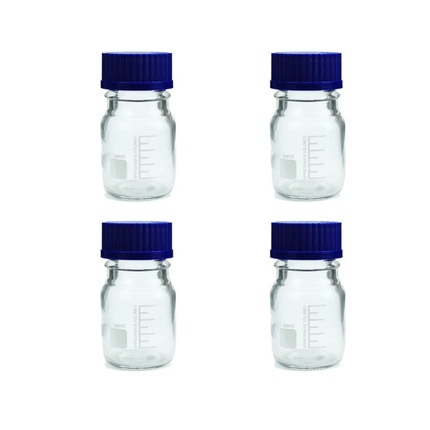 Pack of 4 Heavy Duty Reagent Bottle 50ml