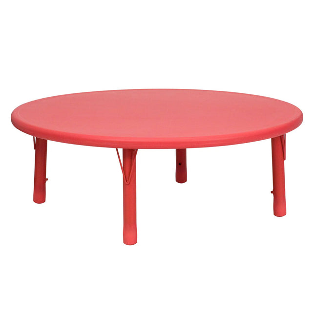 45" Round Plastic Height Adjustable Activity Table