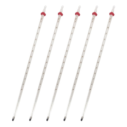 '-110℃ to 110℃ Graduated Glass White Mercury Thermometer + Protective Case