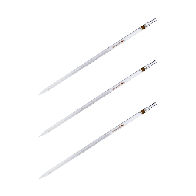 Set of 3 Heavy Duty Glass Graduated Pipette 20ml Capacity.