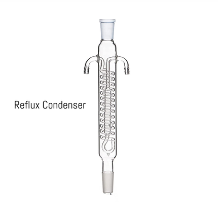 Deluxe Borosilicate 3.3 Heavy Duty REFLUX Apparatus + Reflux Condenser + Thermometer Adaptor + Glass Thermometer