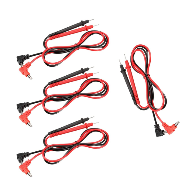 Set of 4 Pairs of Universal Type Test Lead Connection Probe with Shield Sleeve for Multimeter