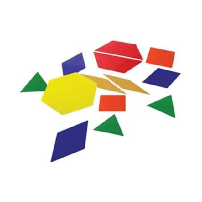 Set of 52 Giant Magnetic Pattern Blocks Classroom