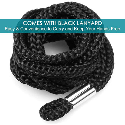 6 Pcs | Coaches Referee Whistles with Lanyards