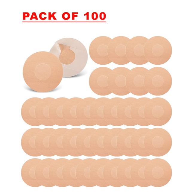 Pack of 100 Small Round Adhesive Bandages