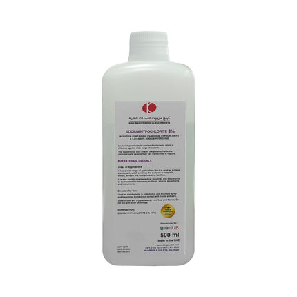 500ml Sodium Hypochlorite Solution