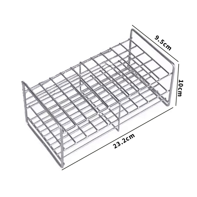 Stainless Steel Wire Test Tube Rack | 40 Holes | 18mm Diameter