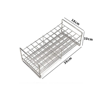 Stainless Steel Test Tube Rack | 30mm 50 Holes