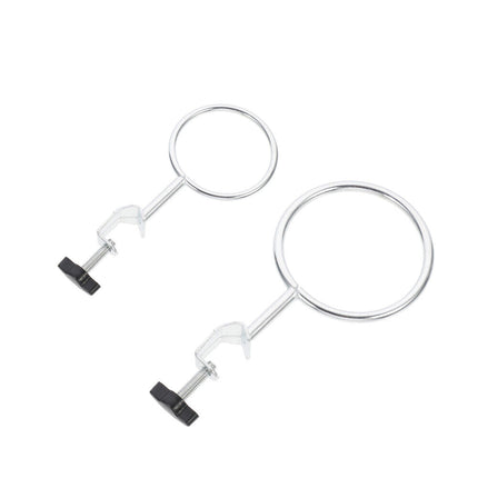 2Pcs Lab Retort Iron Clips with Support Stand Rings