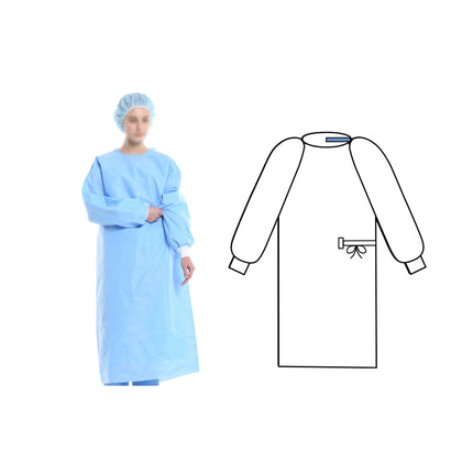 Surgical Gown with Cuff | Non-Woven Hydrophobic SMS Material