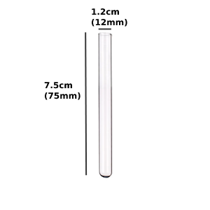 Pack of 20 Heavy Duty Glass Test Tube without Rim