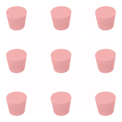 Set of 9 Test Tube Plug Rubber Stoppers