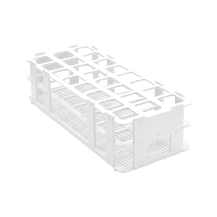 1pc Polypropylene Heavy-Duty Test-Tube Rack White Color | 24 Holes | 25mm Hole Diameter