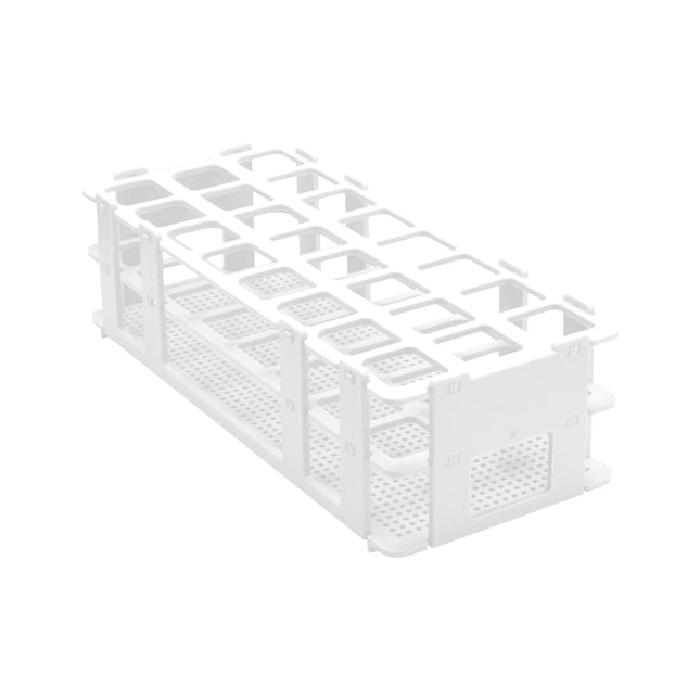 1pc Polypropylene Heavy-Duty Test-Tube Rack White Color | 24 Holes | 25mm Hole Diameter