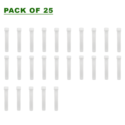 Pack of 25 Test Tubes with Screw Caps