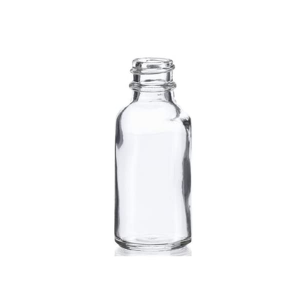 Set of 5 Transparent 50ml Glass Bottle with Graduated Calibrated Dropper