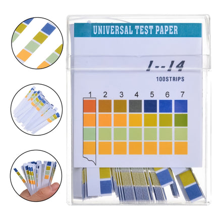 Universal Test Paper | pH Range 0-14 | Pack of 100 Strips