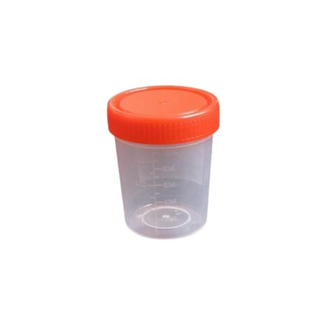 Pack of 10 Urine Containers with Screw Caps