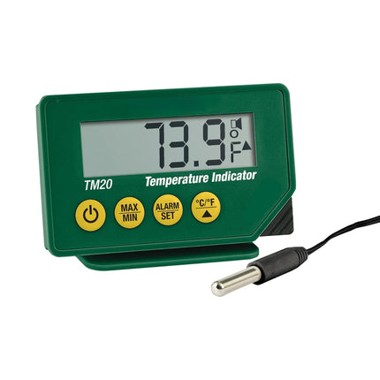 Waterproof Temperature Indicator | Stainless Steel Probe | Measures -40°C to 70°C