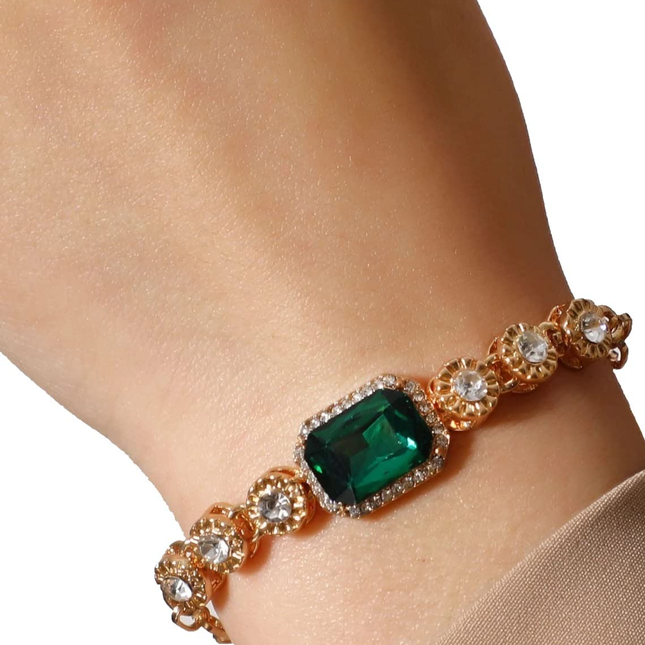 Woman's Rhinestone Décor Bracelet for Women