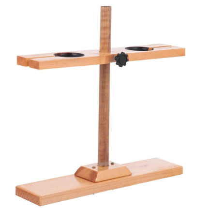Wooden 2 Holes Separating Funnel Holder