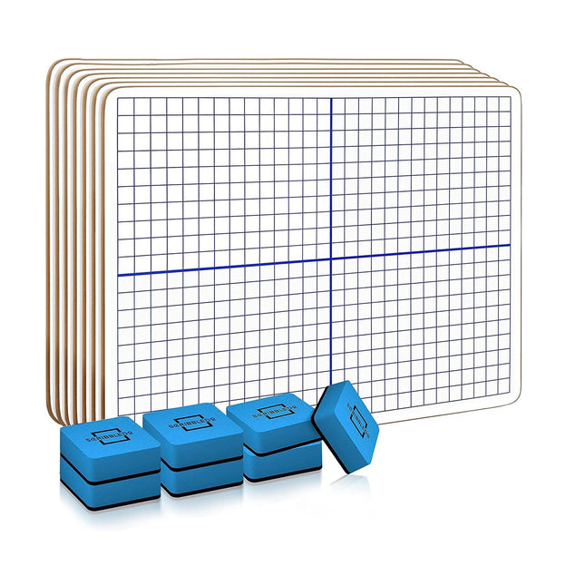 7 Pack | Dry Erase XY Axis Coordinate Plane Graph Lap Boards