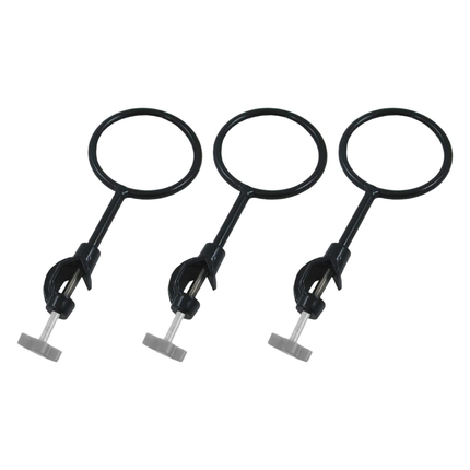 Set of 3pcs Iron Retort Ring Clamp