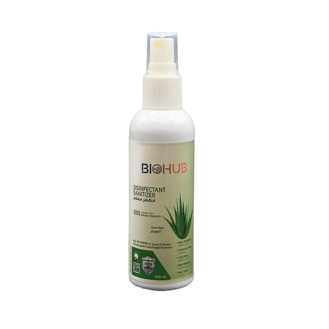 Biohub Disinfectant Sanitizer Aloe Vera Infused 100 ML Skin-Friendly Quick Dry Moisturizer