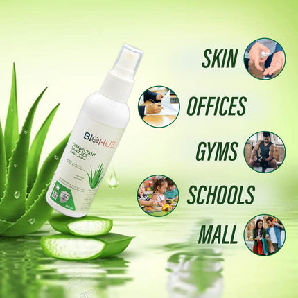 Biohub Disinfectant Sanitizer Aloe Vera Infused 100 ML Skin-Friendly Quick Dry Moisturizer