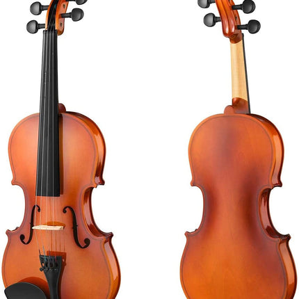 Deluxe Classical Natural Gloss Wooden Violin Set