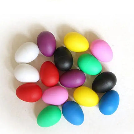 Deluxe Set of 40 Colorful Egg Shakers in a Jar